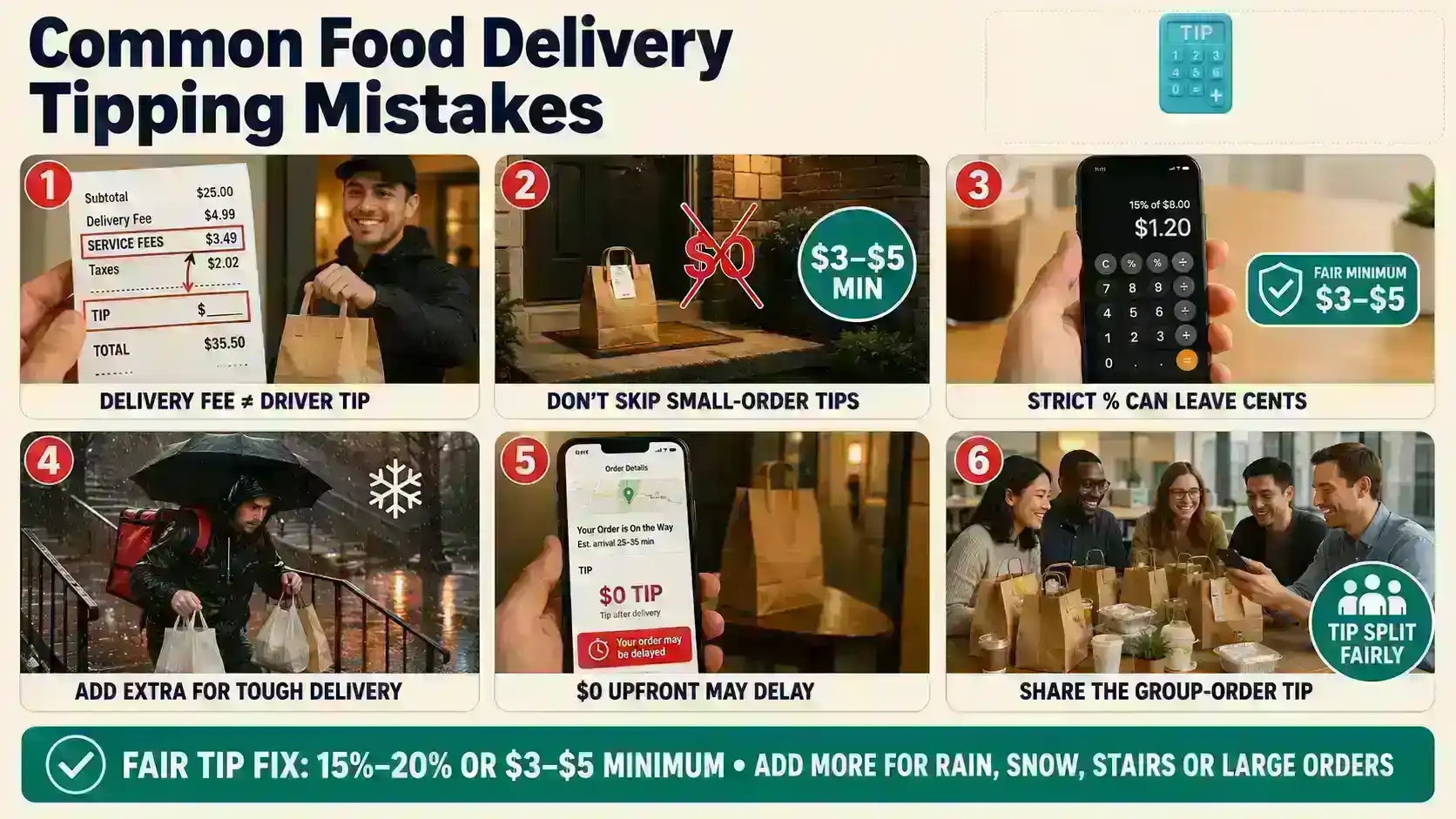 Common Food Delivery Tipping Mistakes