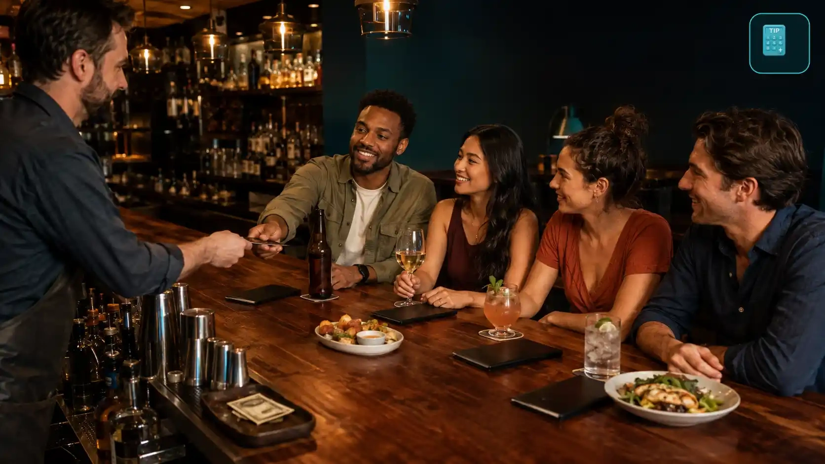 How to split a bill at a bar