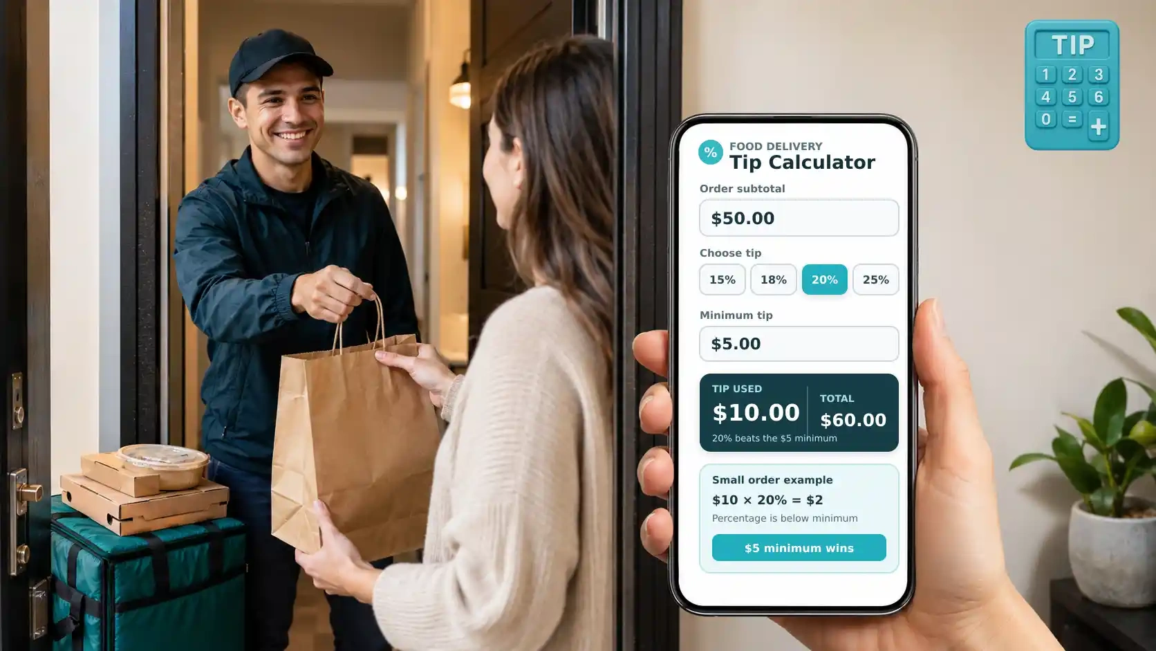 How to Use the Food Delivery Tip Calculator